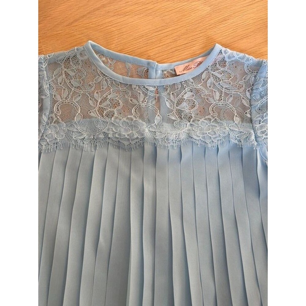 Miss Blumarine girls sleeveless lace tulle dress size 6